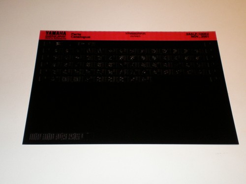 Microfiche spare parts catalog - microfiche,