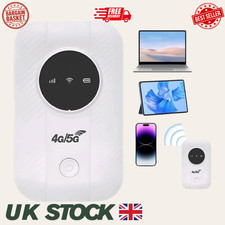 Portable 4G/5G WiFi Router Wireless Unlocked Mobile SIM Card Slot Hotspot