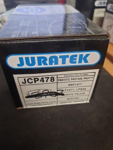 Juratek brake pads jcp478 fits - juratek,