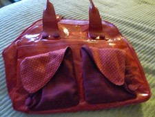 LOVELY RED PATENT LARGE VELVET