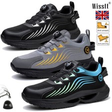 Mens Safety Trainers Work Shoes Steel Toe Cap Boots Womens Lightweight Sneaker