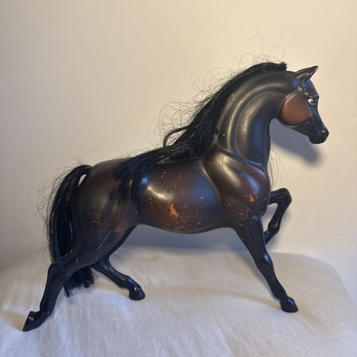 Vintage horse toy - horse, dark