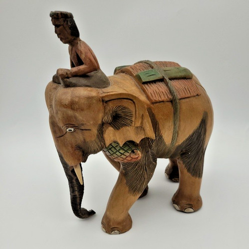 Large hand carved wooden - hand,