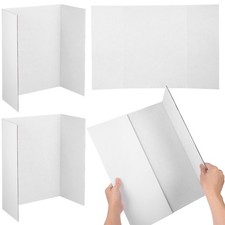 4 Pcs Cardboard Sheets Trifold