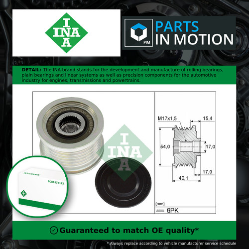 Overrunning alternator pulley - overrunning,