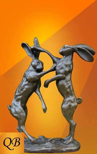 Art deco bronze statue - bronze,