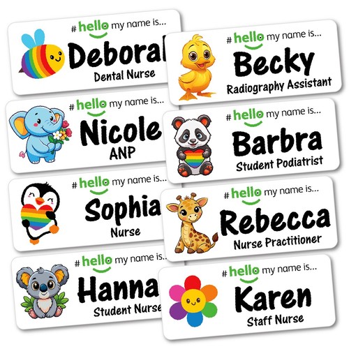 Hello name badge nurse - nurse, midwife