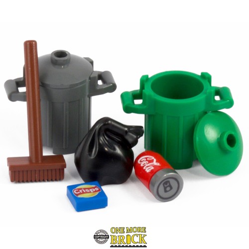Lego bins trash cans with - |,