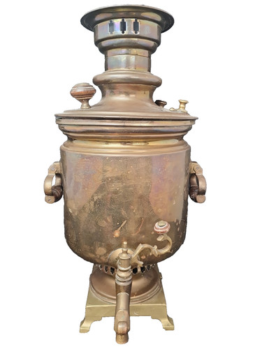 Russian brass samovar batashev - russian,