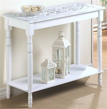 NEW WOOD SHABBY "CHIC" WHITE