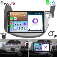 4+64G For Honda JAZZ 2007-2013 Android 15 Car Stereo Radio CarPlay GPS Navi +Cam