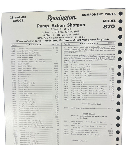 1979 remington 870 pump - , m-870