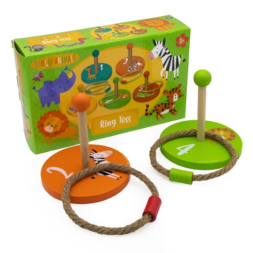 Jungle animals wooden ring - wooden,