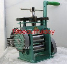 Manual Combination Rolling Mill Machine, Jewelry Tool Rolling Mill 123MM