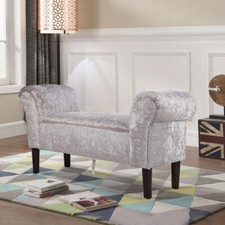 Upholstered Bed End Bench