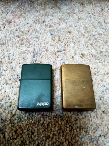 Vintage solid brass zippo - solid,