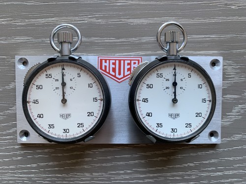 Vintage boxed heuer stopwatch - boxed,