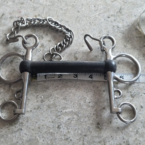 Kimblewick horse bit 5in metal - horse,