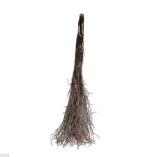 Besom Broom Traditional Hand Birch Witches Broom To Sweep Up The Leaves M1