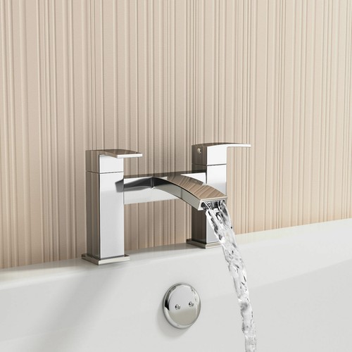 Waterfall bathroom taps chrome - bathroom,