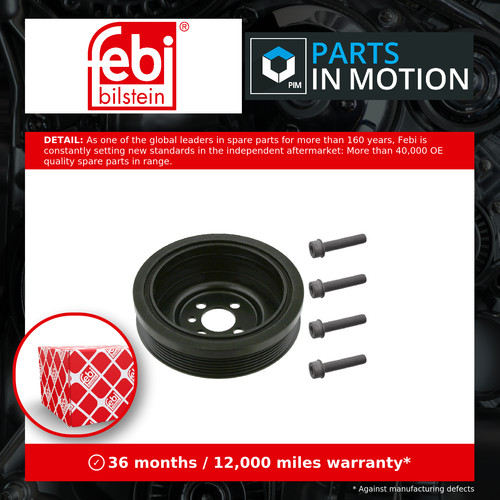 Crankshaft pulley 33654 febi - crankshaft,