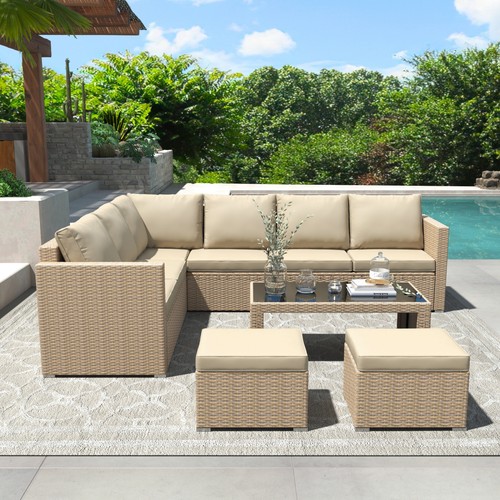 Rattan garden furniture - garden,
