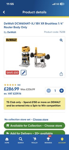 Dewalt dcw604nt 18v - 18v, 1/4