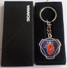 Official Scania Truck Griffin Logo Chunky Enamel Metal Key ring Keyring New Gift