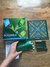 Scrabble Travel Game, Portable and Compact, 2-4 Players, Includes Playing Boa...