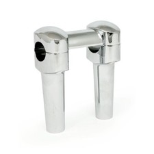 Chrome Handlebar Risers 5" Straight & clamp Fit Harley-Davidson 1 1/4" Bars