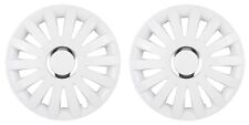 2 x 13" Inch Caravan Motorhome Wheel Trims Rims Hub Caps WHITE