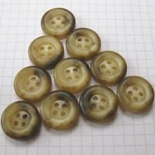 10 Plastic Fake Horn Buttons