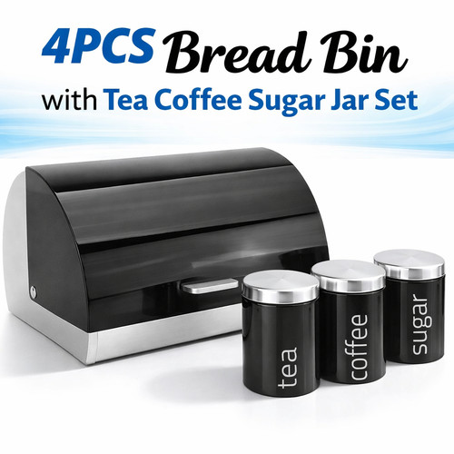 Stylish 4pc kitchen tea coffee - stylish,