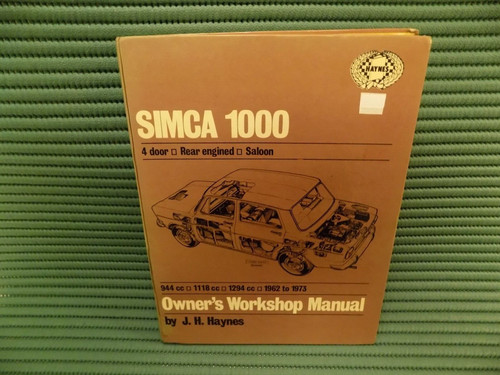 Simca 1000 haynes workshop - haynes,
