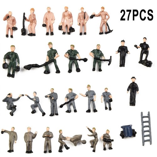 27pcs set scale - ho, 1:87