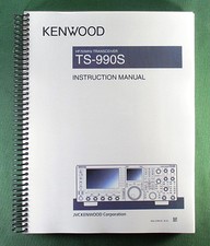 Kenwood TS-990S Instruction Manual: Card Stock Covers & Full Color!