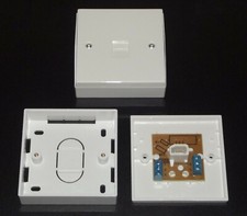 3/6a Telephone Socket Extension Screw Connection (slave) + BACK BOX BT Type LJU