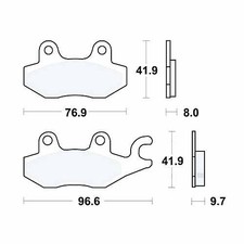 TRW Brake Pads rear 1 Set