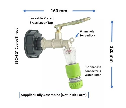 Ibc adapter cap lockable - adapter,