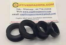 CBR600RR CBR600 RR 2005 - 2006 05 06 Captive wheel Spacers. Full set. Black