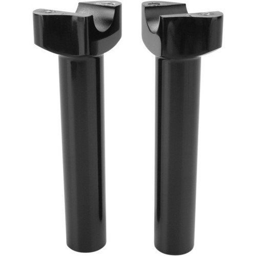 Black straight risers - straight,