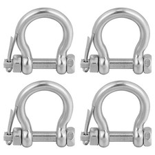4Pcs D Shaped Shackles Metal