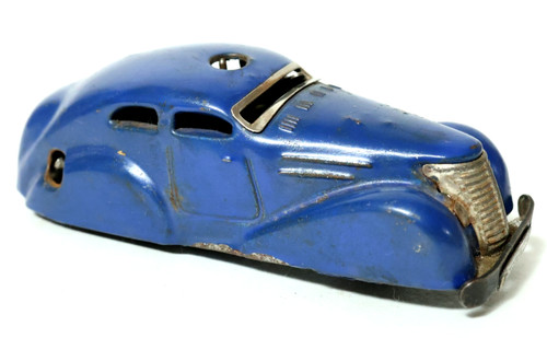 Vintage blue schuco auto - auto, tin