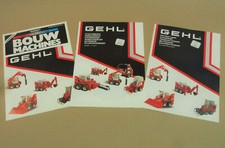3 brochures Gehl Skid steer loader 1620 2610 3610 4610 6620 SL 1020 2010 3010