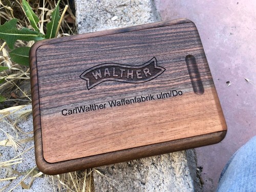Walther ppk walnut wood box - ppk/s,