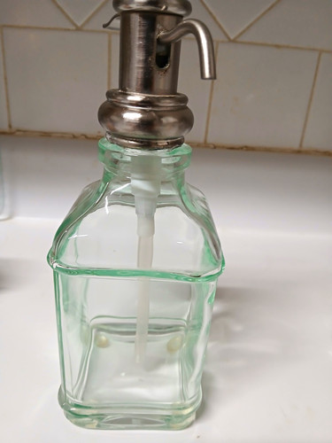 Vintage glass soap - vintage,