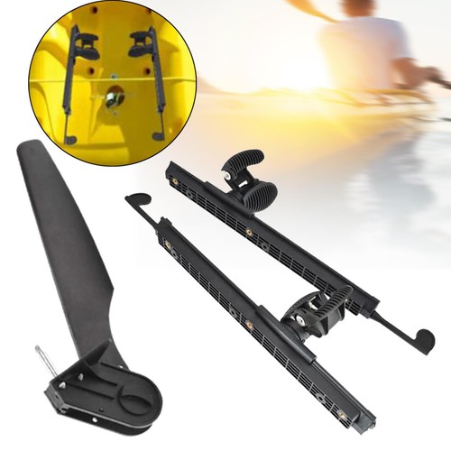 Kayak rudder with foot brace - with,