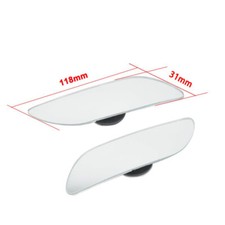 Car Blind Sport Mirror Driver Side 360° Wide Angle HD Convex Auto Rear View x2