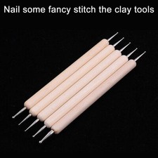 5Pcs/Set Wooden Handle Embossing Stylus Tools