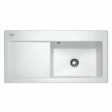 Franke Mythos Mtk 611 1b Inset Lh Kitchen Sink Ceramic White